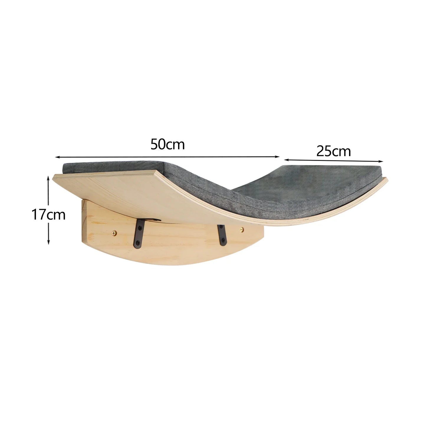 Wall Mounted Wooden Cat Tree Shelves with Scratching Posts Hammock and Floating Climbing Perches