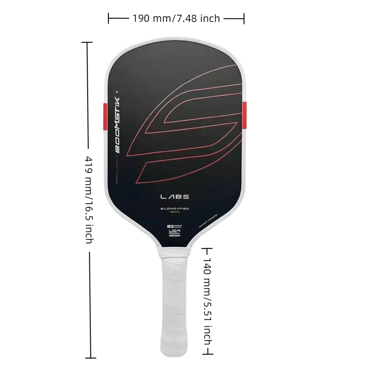 Selkirk-Style T700 Carbon Fiber 5th Gen Pickleball Paddle, Boomstick Core, Hot-Pressed