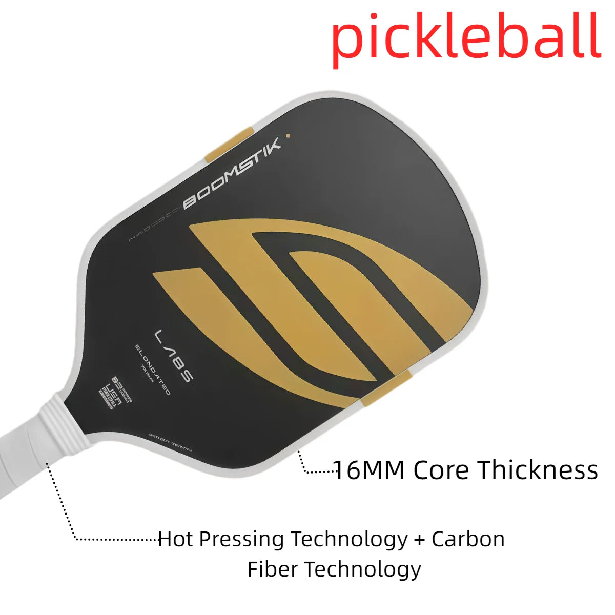 Selkirk-Style T700 Carbon Fiber 5th Gen Pickleball Paddle, Boomstick Core, Hot-Pressed