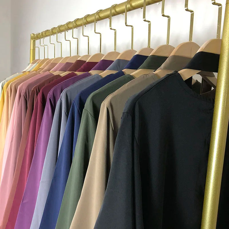 15 Colors Basic Plain Nida Abaya With Free Belt High Quality Muslim Women Modest Simple Dress EID Ramadan Islamic Clothing