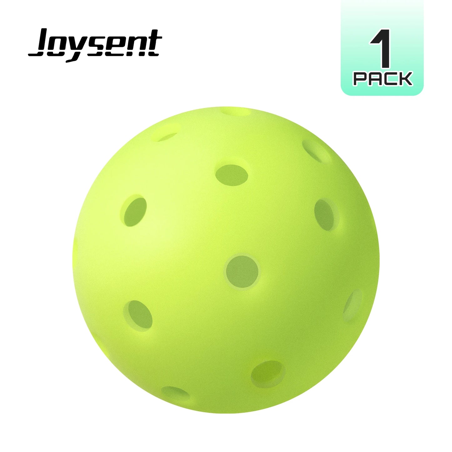 Joysent Pro-Grade Outdoor Rotational Pickleball Balls 40 Holes 74mm Training Competition Practice Standard Durable PE Material