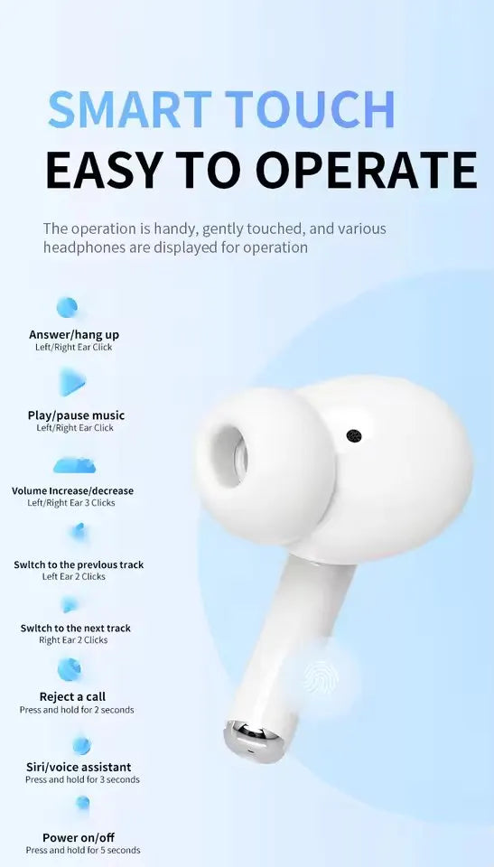 UEESFIT A5 TWS Wireless Earbuds with Active Noise Cancellation