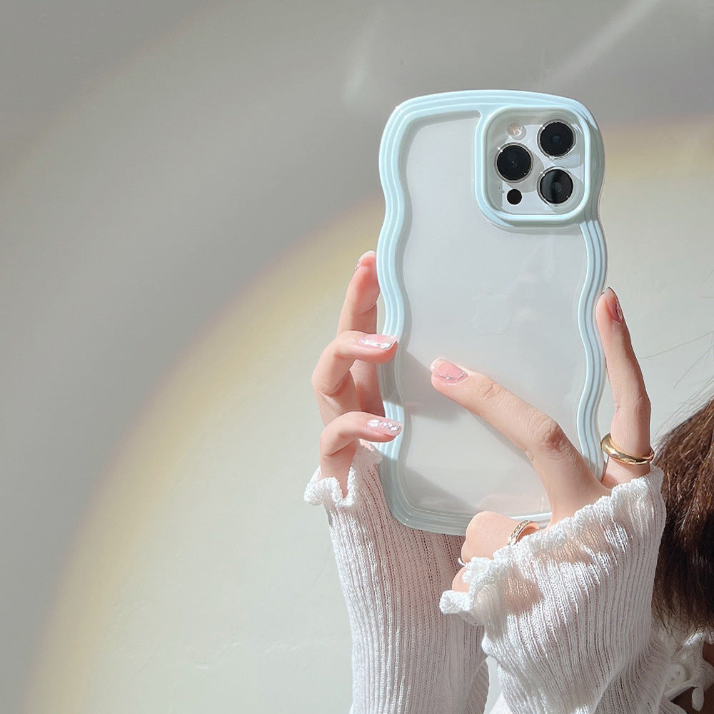 Wavy Border iPhone Case - Flexible TPU & Full Protection