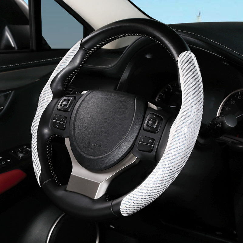 Carbon Fiber Pattern Steering Wheel Cover