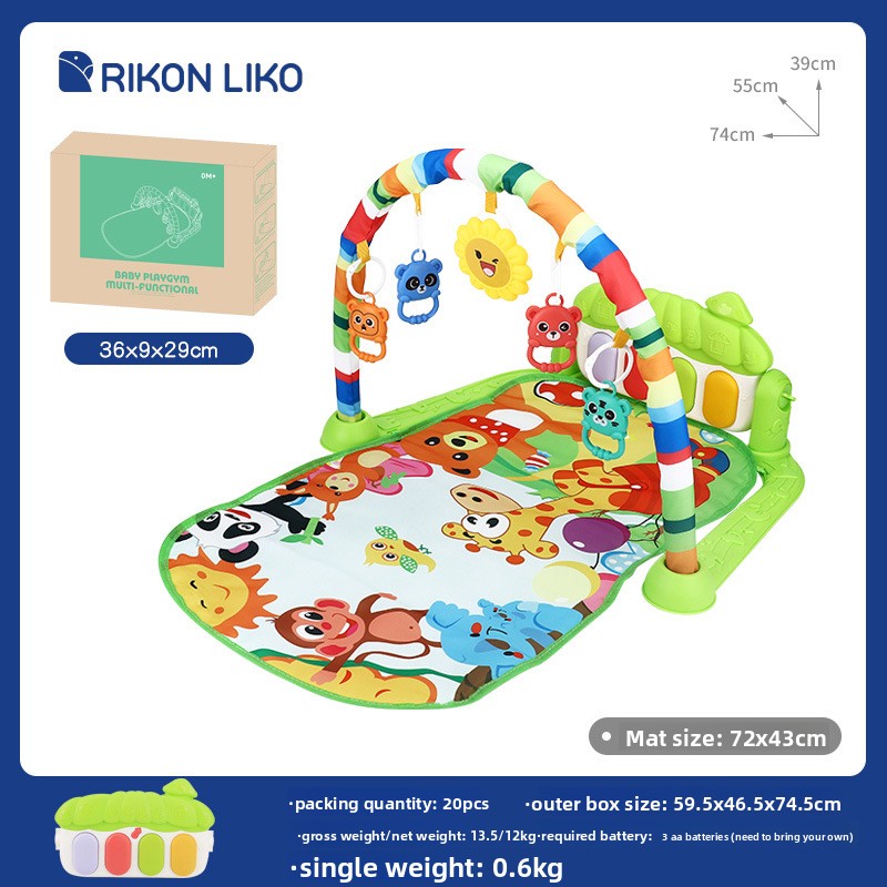 Interactive Crawling Game Mat for Infant Motor Skills and Early Sensory Learning Play