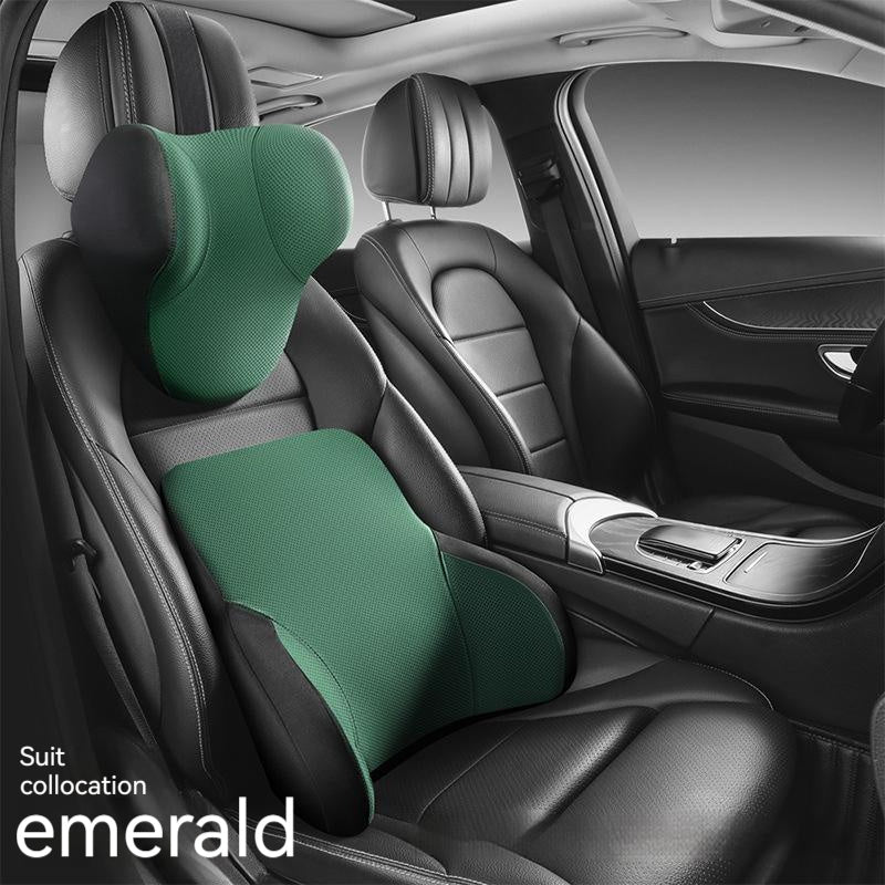 Premium Memory Foam Lumbar Support & Headrest for Automotive