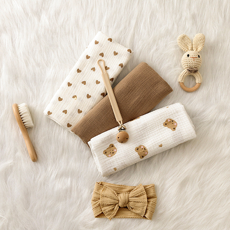 Crochet Animal Rattle Doll Set