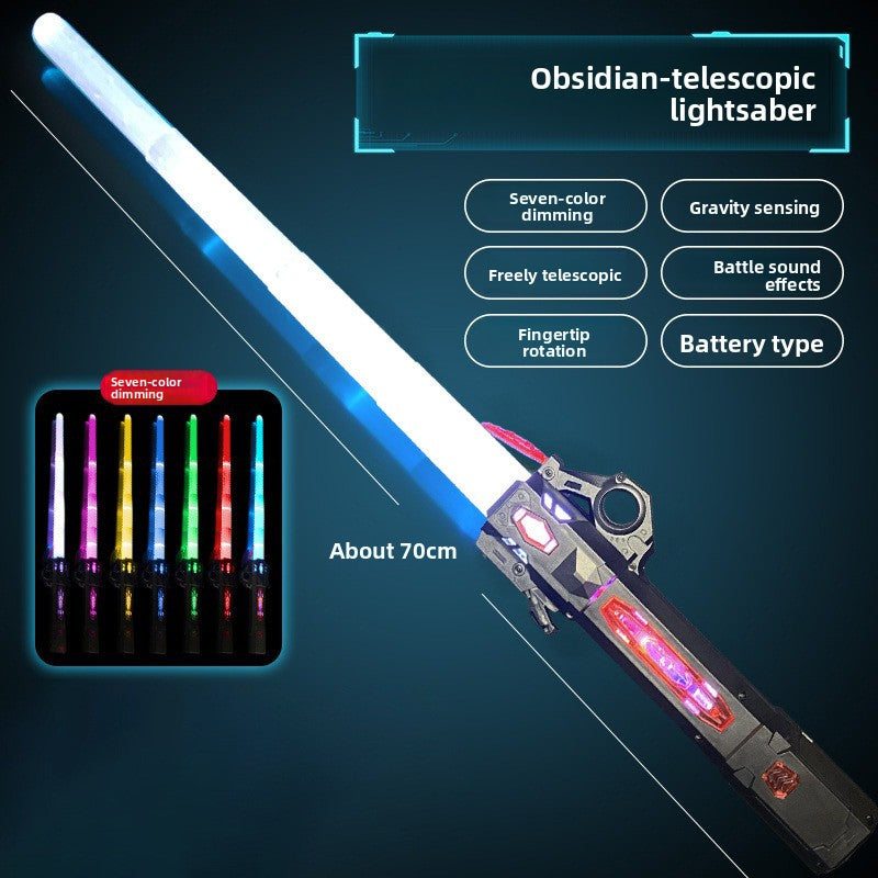 The two-in-one laser sword with seven-color retractable function