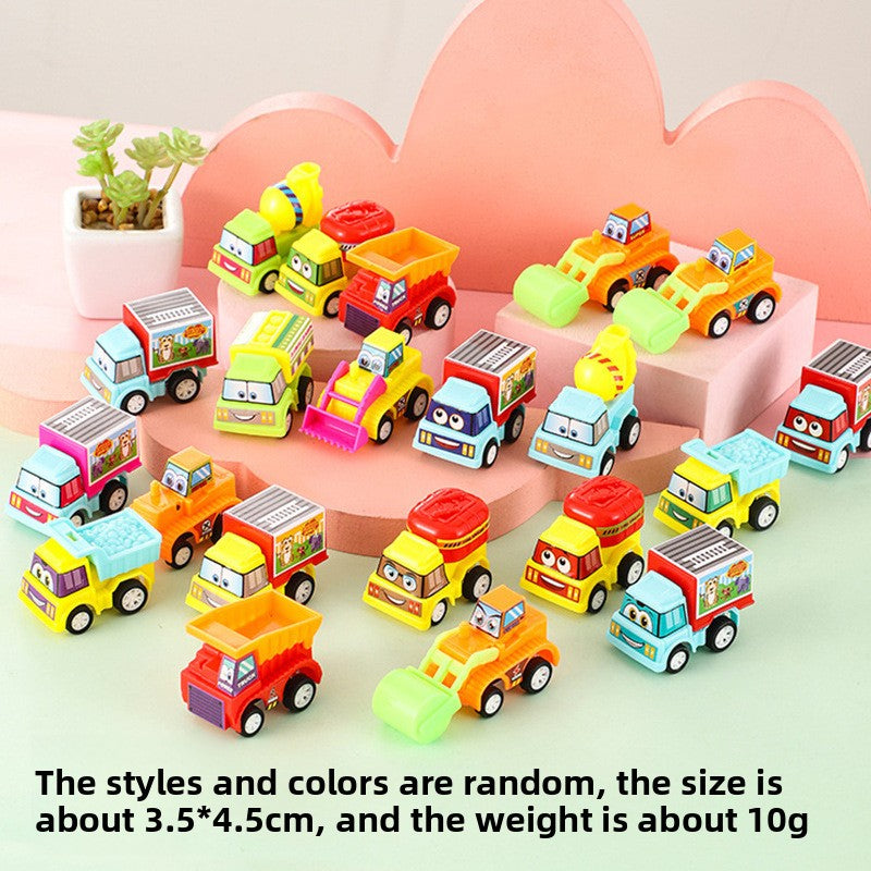 Boxed rebound tin cart children's toys