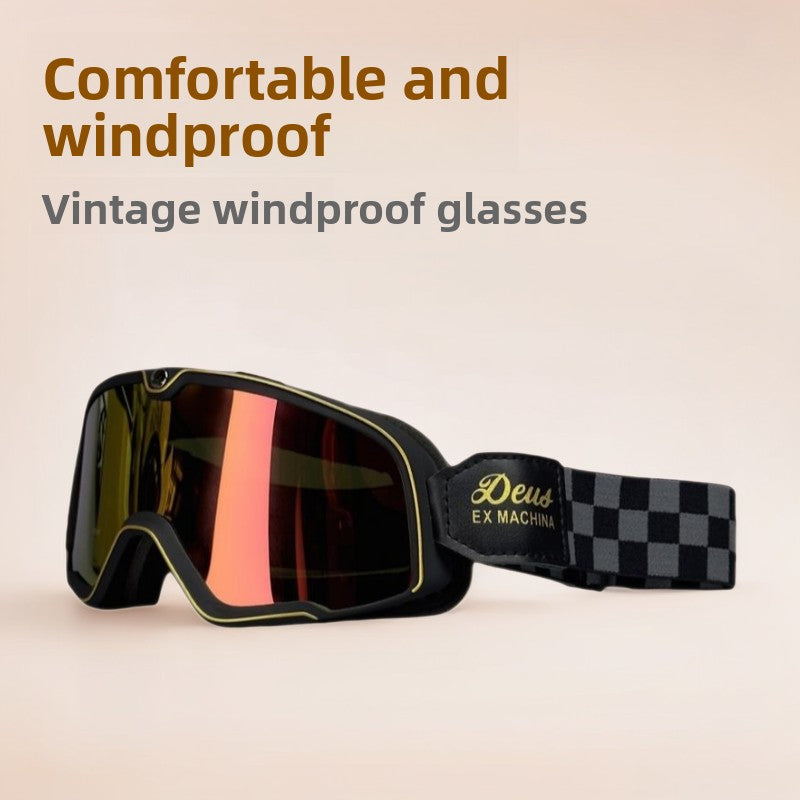 Retro Motorcycle Riding Goggles Windproof