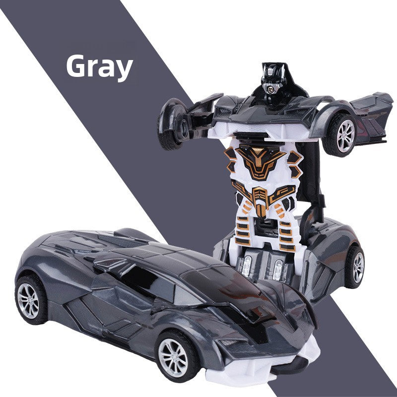 Children's deformation collision deformation car toy