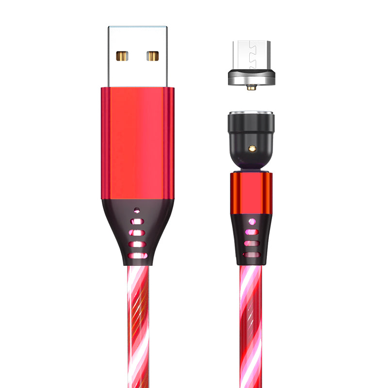 540° Rotating Magnetic LED Charging Cable