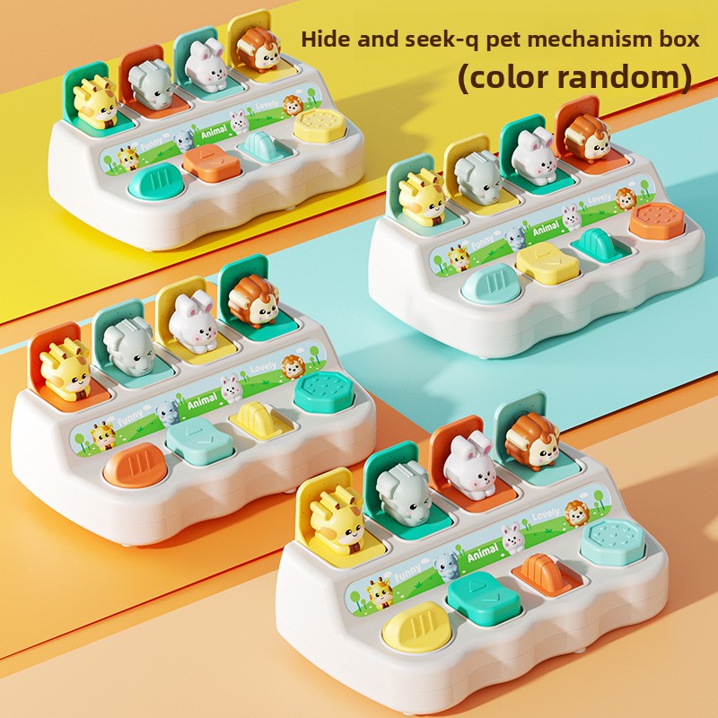 Children's Causality Pop-up Switch Box Toy Hide-and-seek 1-year-old Baby Machine Box Baby Educational Early Education