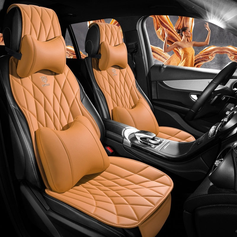 Universal Leatherette Car Seat Covers - Five-Seat Set