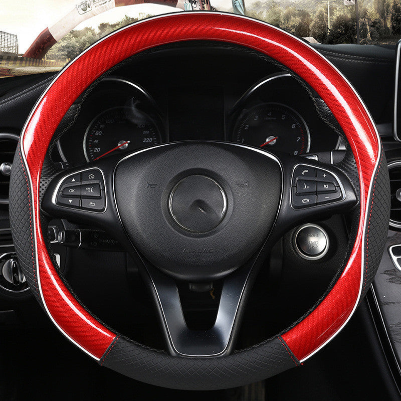 Premium Microfiber Leather Steering Wheel Cover