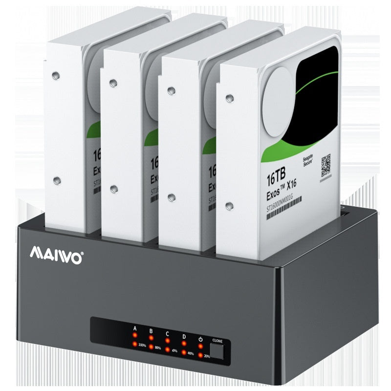 Dual-Disk 2.5/3.5-Inch SATA Hard Disk Dock and Offline Copier