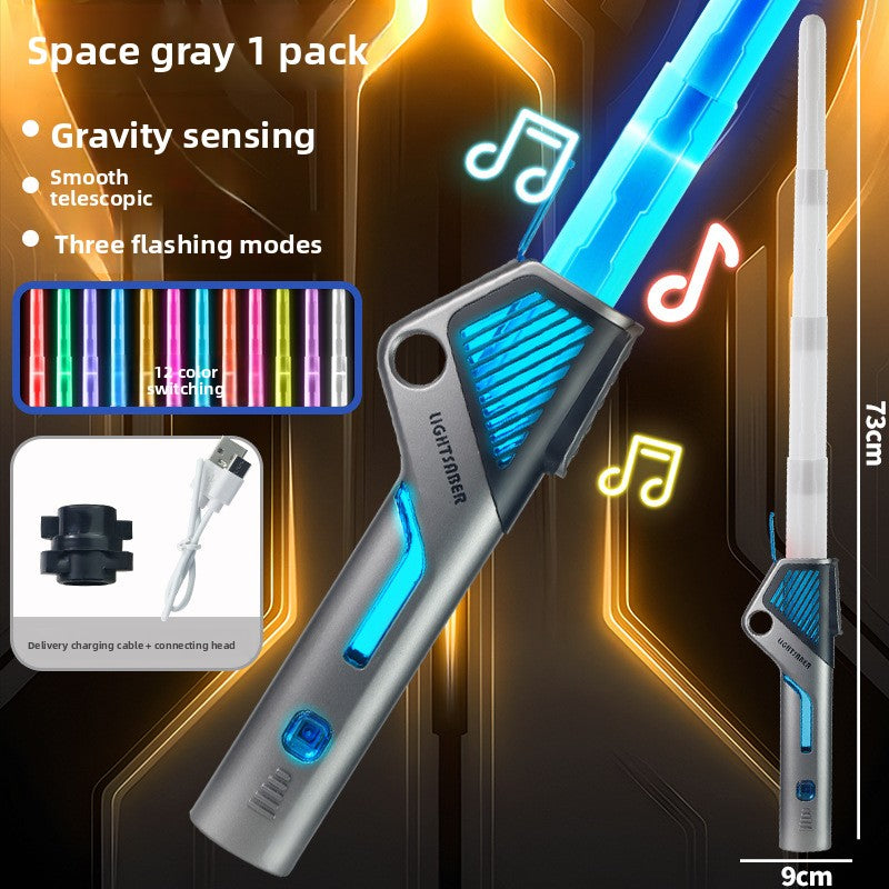 Two-in-one luminous laser sword