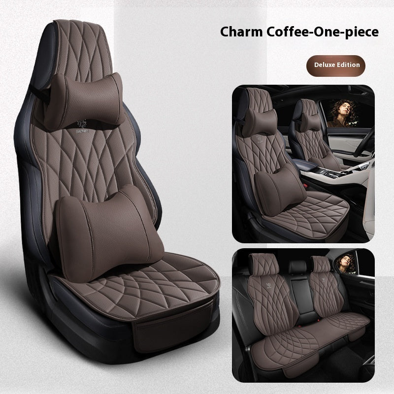 Universal Leatherette Car Seat Covers - Five-Seat Set