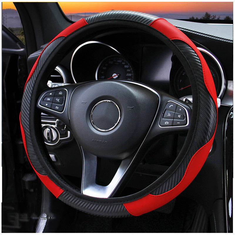 Carbon Fiber Sports Steering Wheel Cover