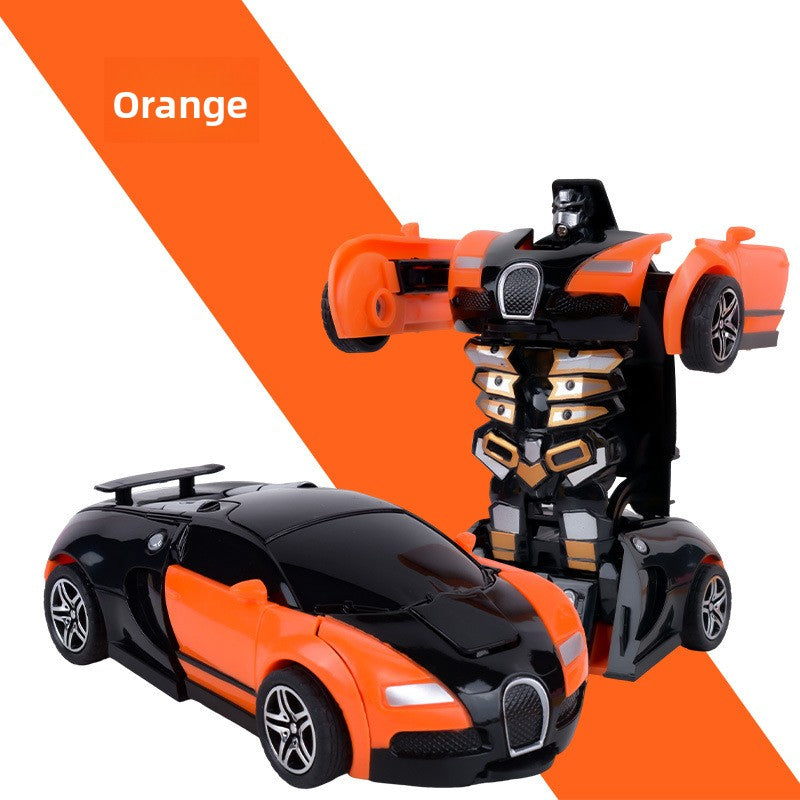 Children's deformation collision deformation car toy