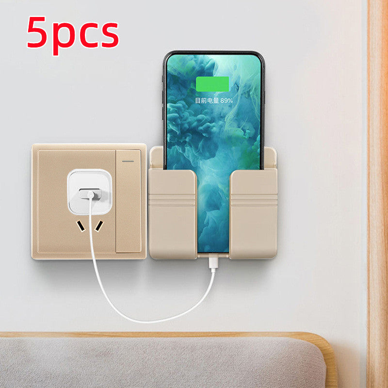 Wall-Mounted Charging & Storage Rack for Mobile Phones