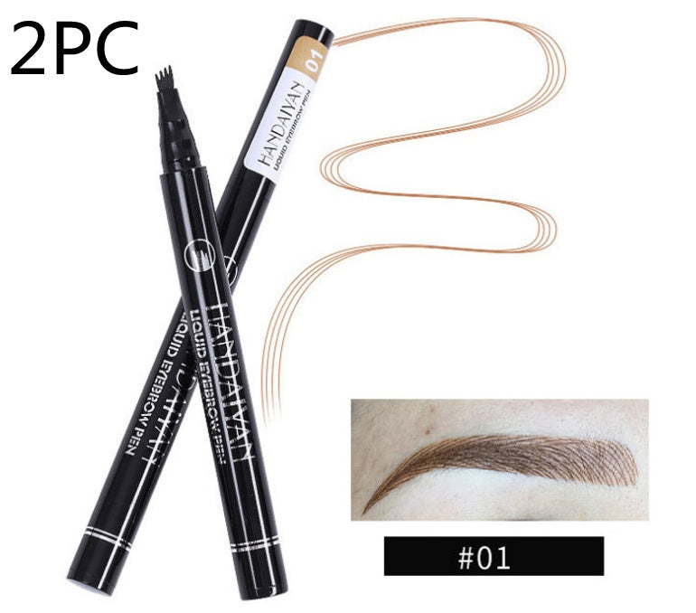 Microblading Effect Eyebrow Pen - Waterproof, Fine Sketch, Long-Lasting