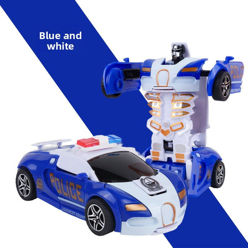 Children's deformation collision deformation car toy