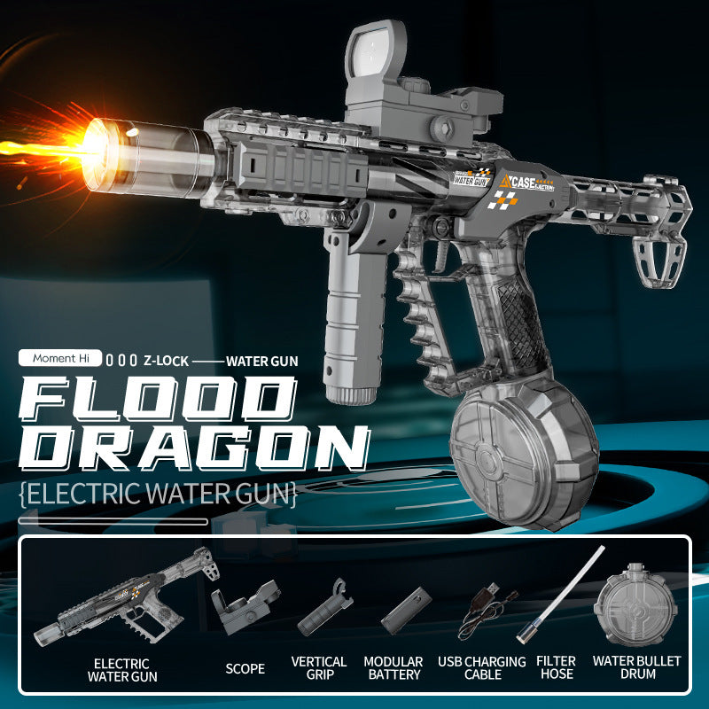 Automatic Electric Water Gun with Flashing Lights