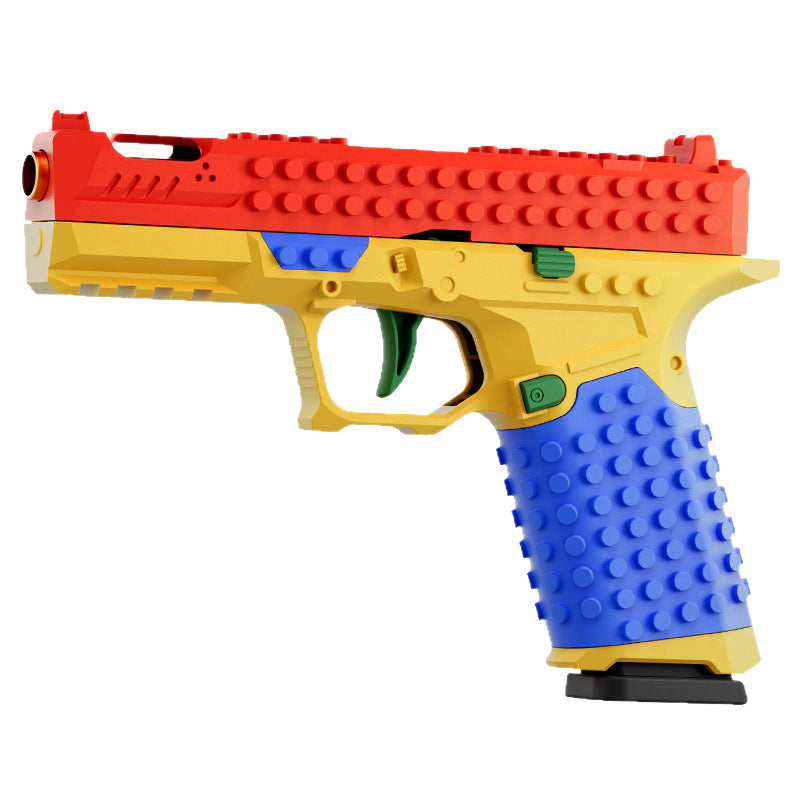 Building block toy gun