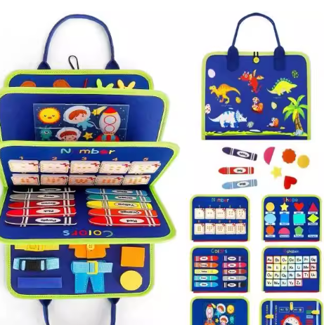 Childrens Educational Felt Learning Board