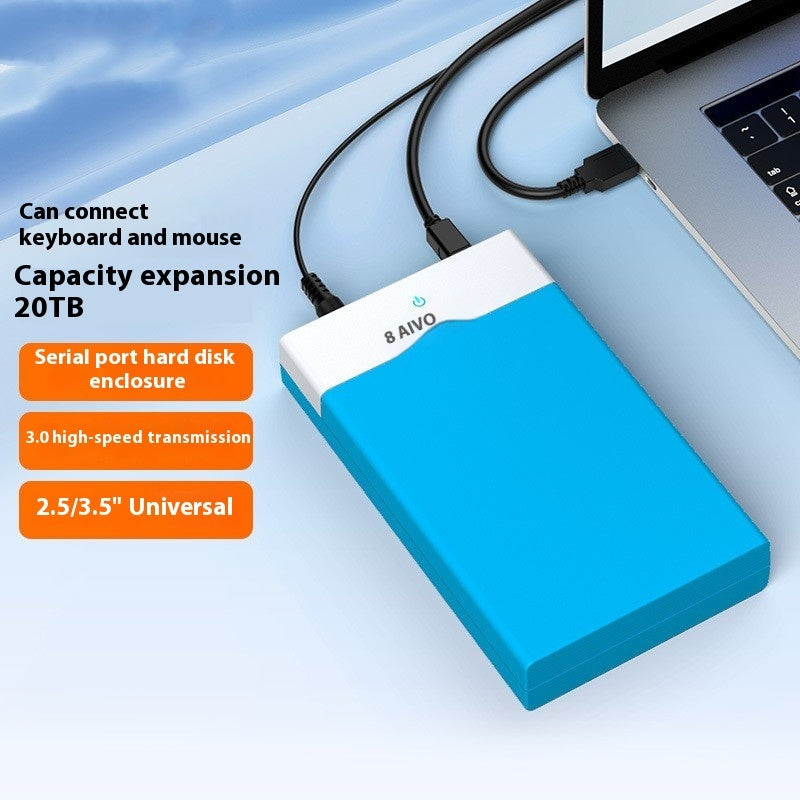 3.5 Inch SATA to USB 3.0 External Hard Disk Box - Supports 14TB