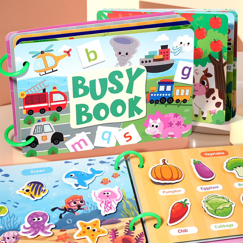 Childrens Educational Quiet Sticker Book