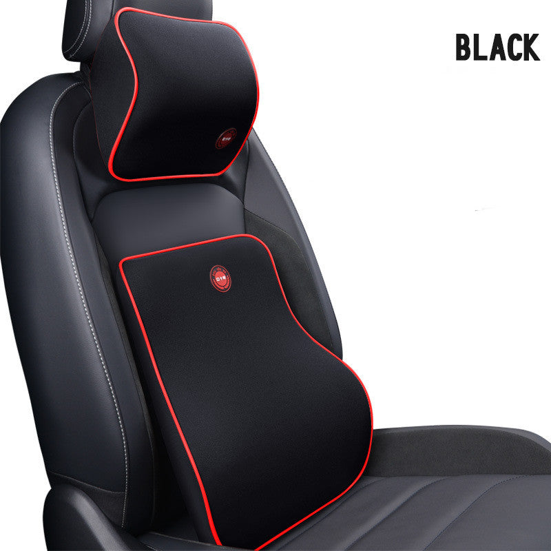 Premium Car Neck & Lumbar Support Pillow Set