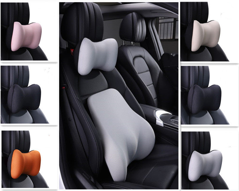 Ergonomic Car Headrest & Lumbar Support Cushion