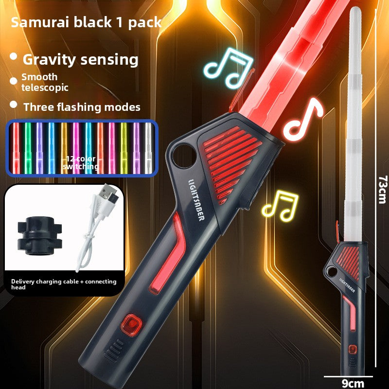 Two-in-one luminous laser sword