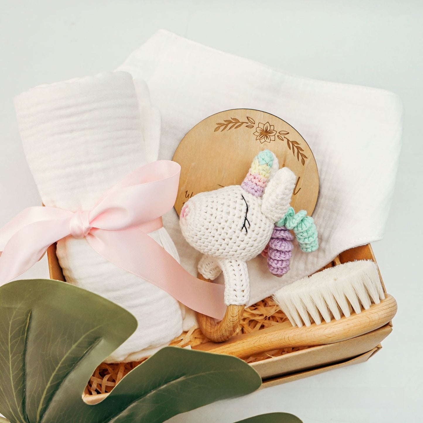 Pure Cotton Crochet Baby Rattle Toys Gift Set