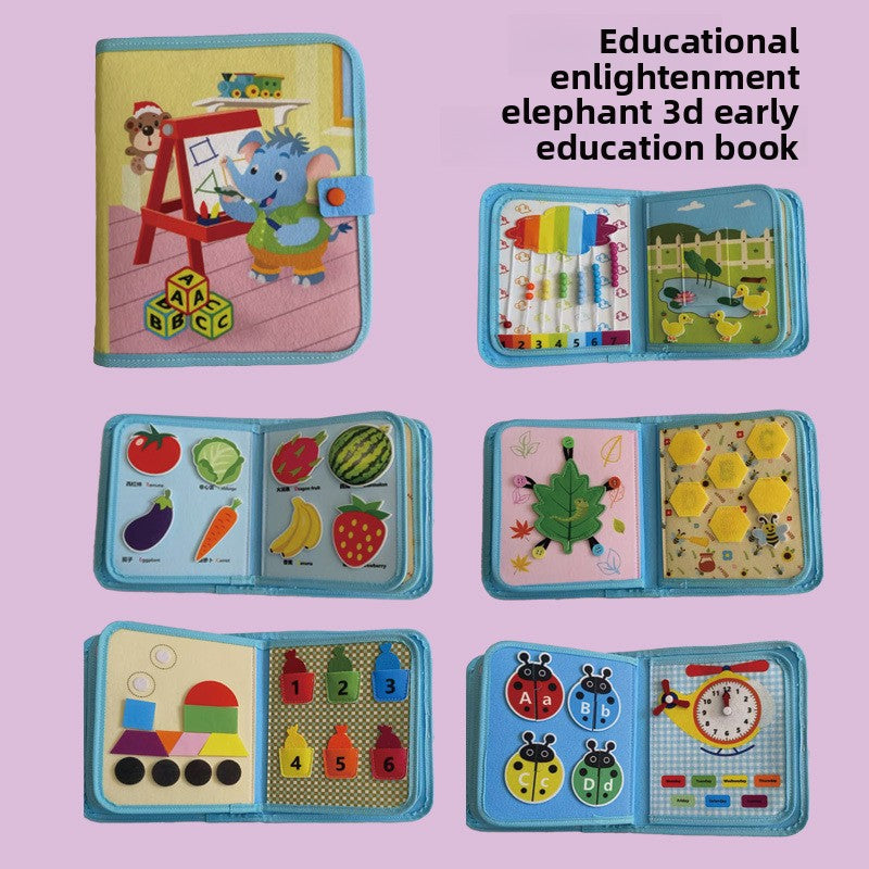 Childrens Tear Resistant Farm Animal 3D Cloth Book