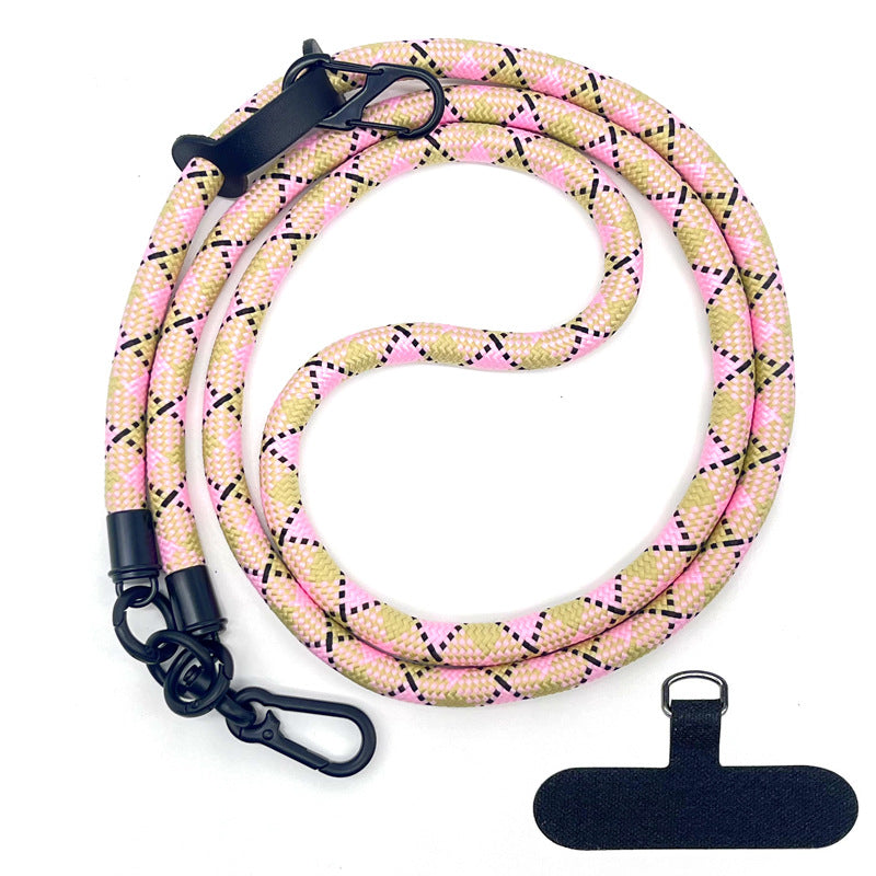 10MM Climbing Rope Mobile Phone Lanyard Gasket Adjustable Crossbody Mobile Phone Strap Camera Strap Rope Anti-lost Neck Rope