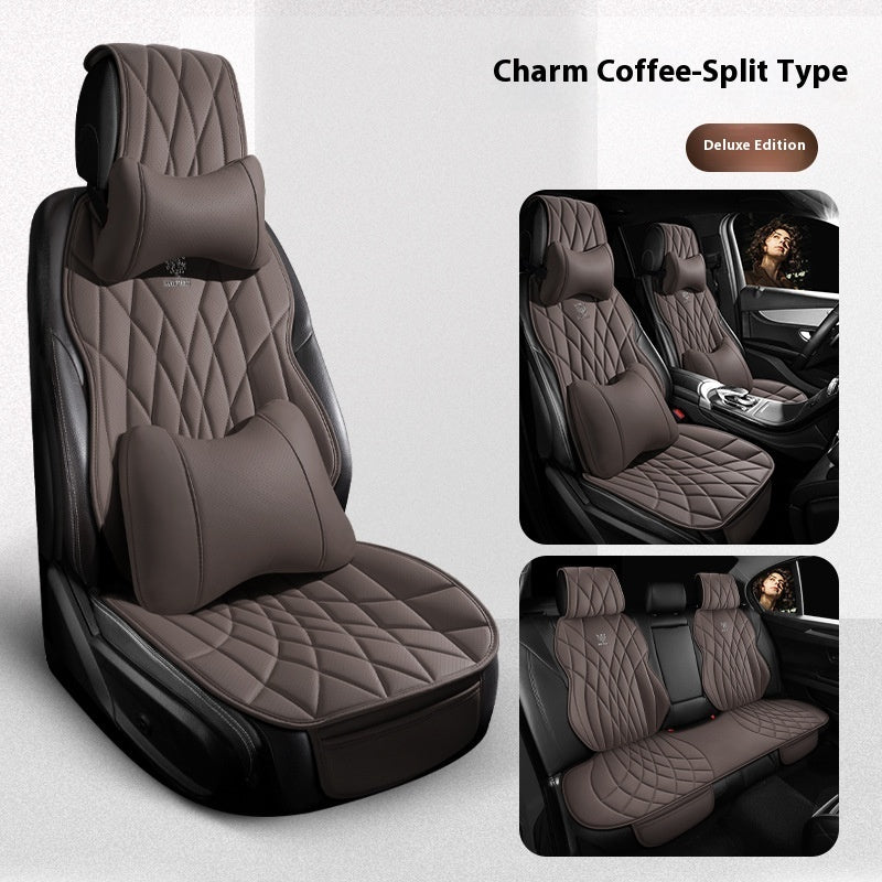 Universal Leatherette Car Seat Covers - Five-Seat Set