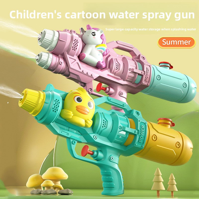 Double-nozzle dinosaur duck water gun water splashing toy