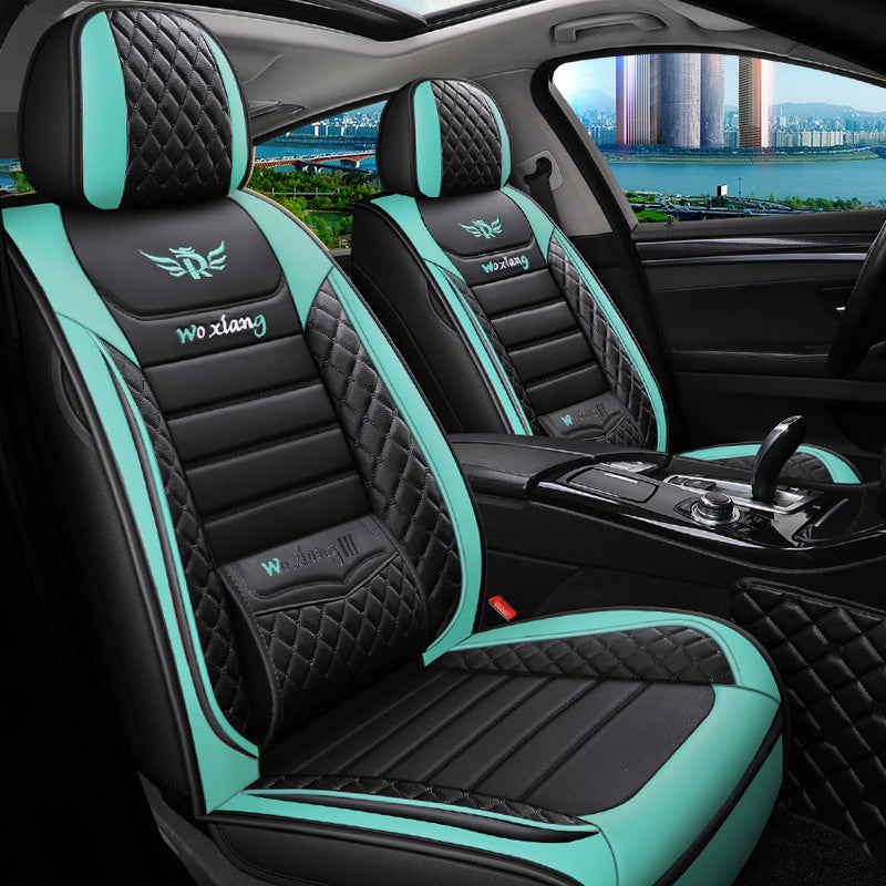 Premium Leather Car Seat Cushion - All Seasons