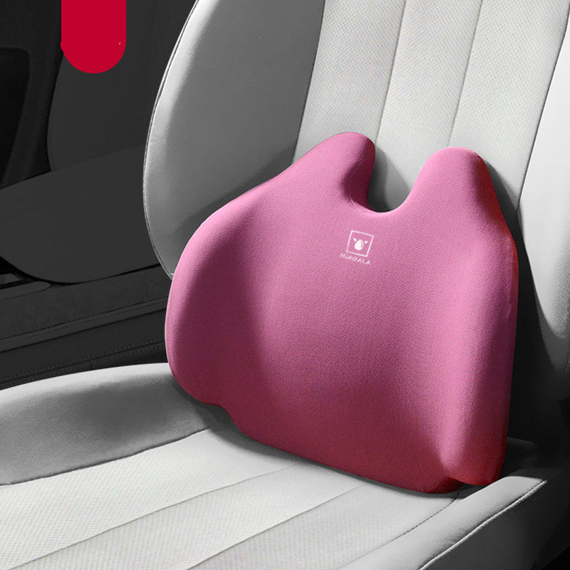 Premium Memory Foam Lumbar Support Cushion for Car & Office