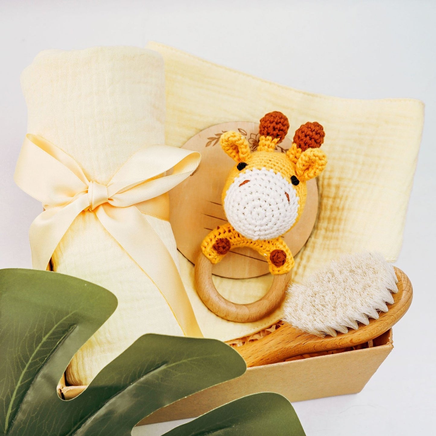 Pure Cotton Crochet Baby Rattle Toys Gift Set