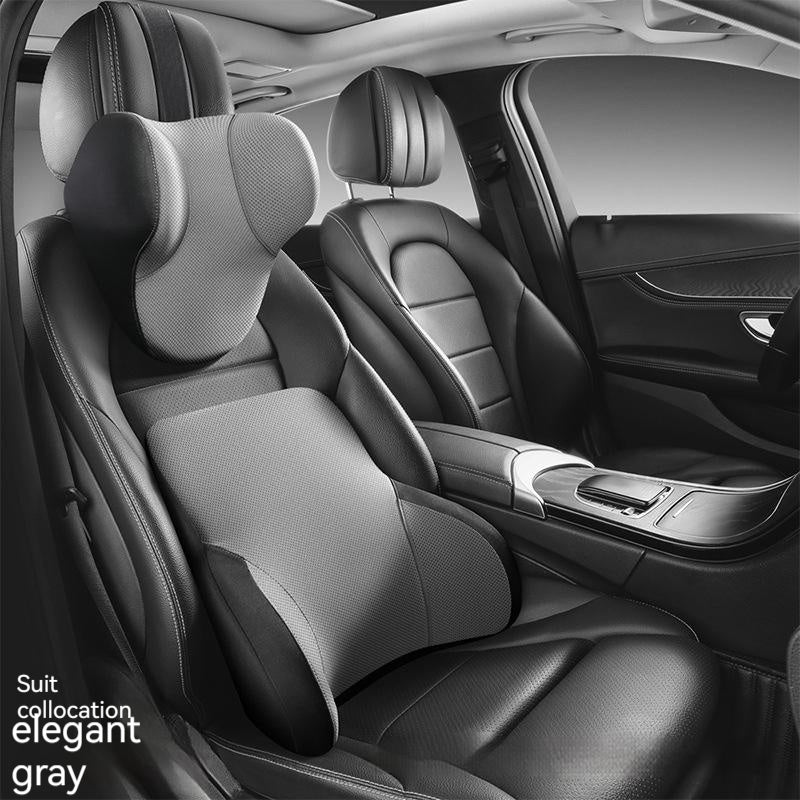 Premium Memory Foam Lumbar Support & Headrest for Automotive