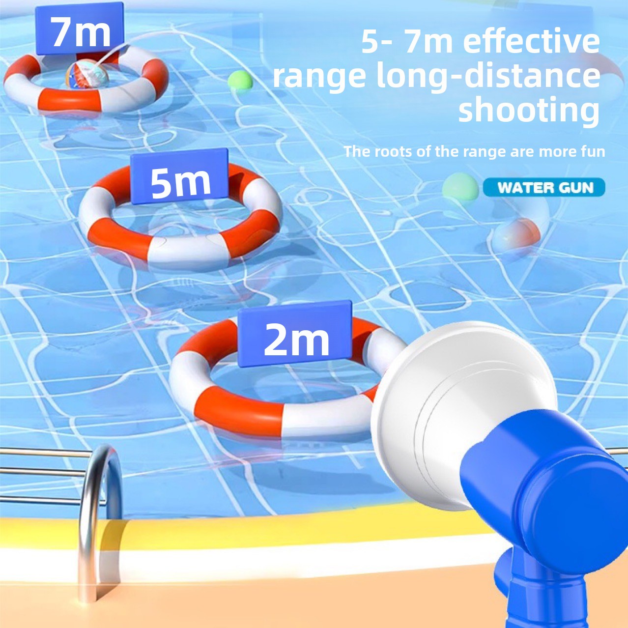 Small horn toy water gun