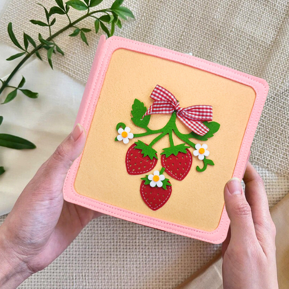 Childrens educational felt activity book