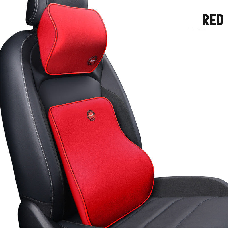 Premium Car Neck & Lumbar Support Pillow Set