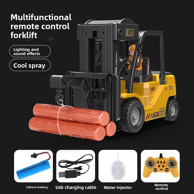 Forklift, crane, children's toys