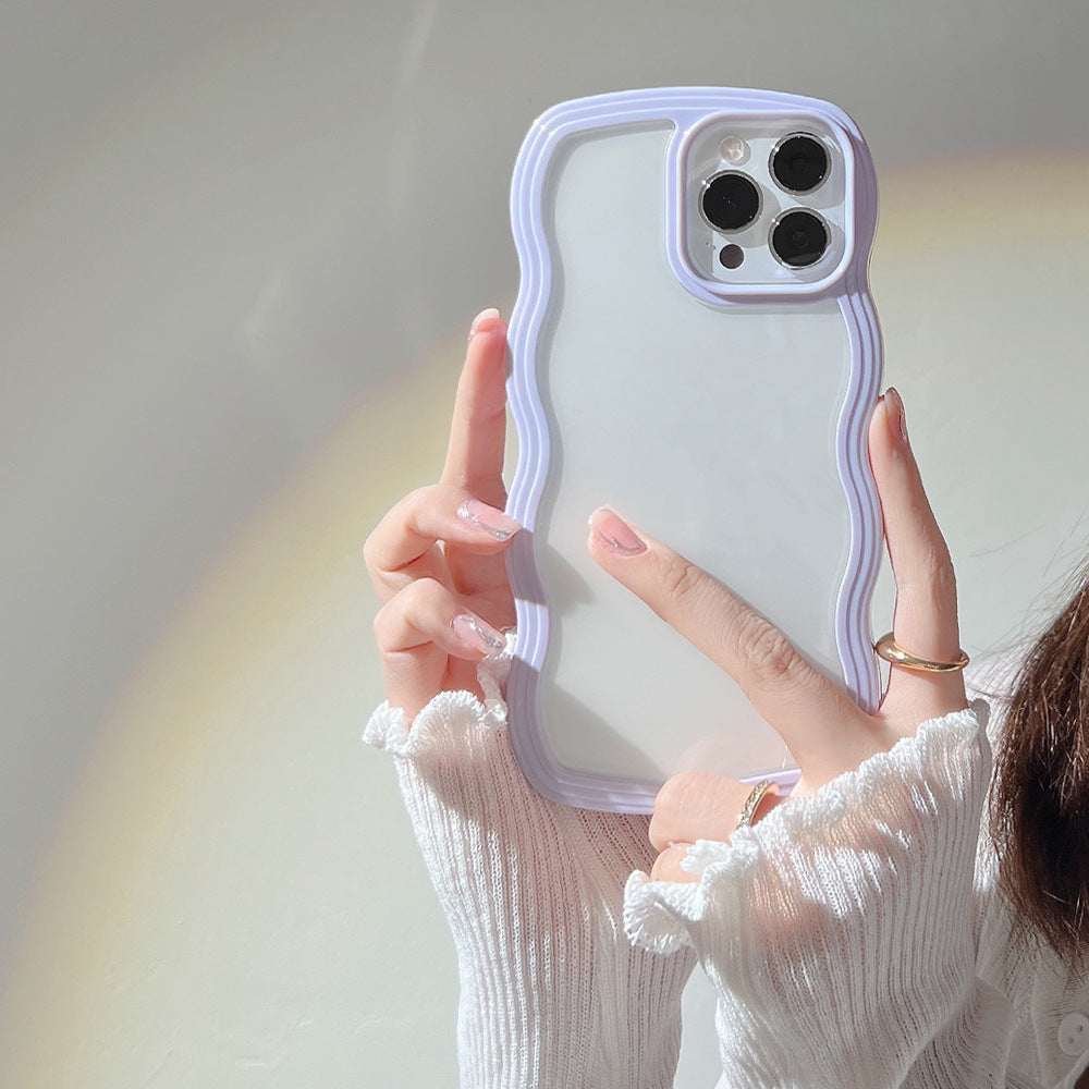 Wavy Border iPhone Case - Flexible TPU & Full Protection