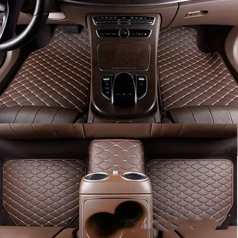 Premium Quilted Leather Universal Car Floor Mat